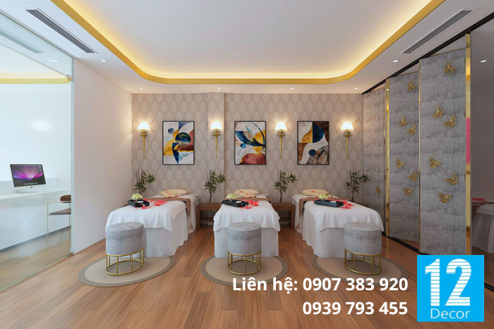 giấy dán tường spa